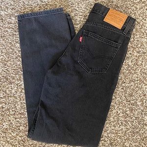 Levi’s straight loose jeans black